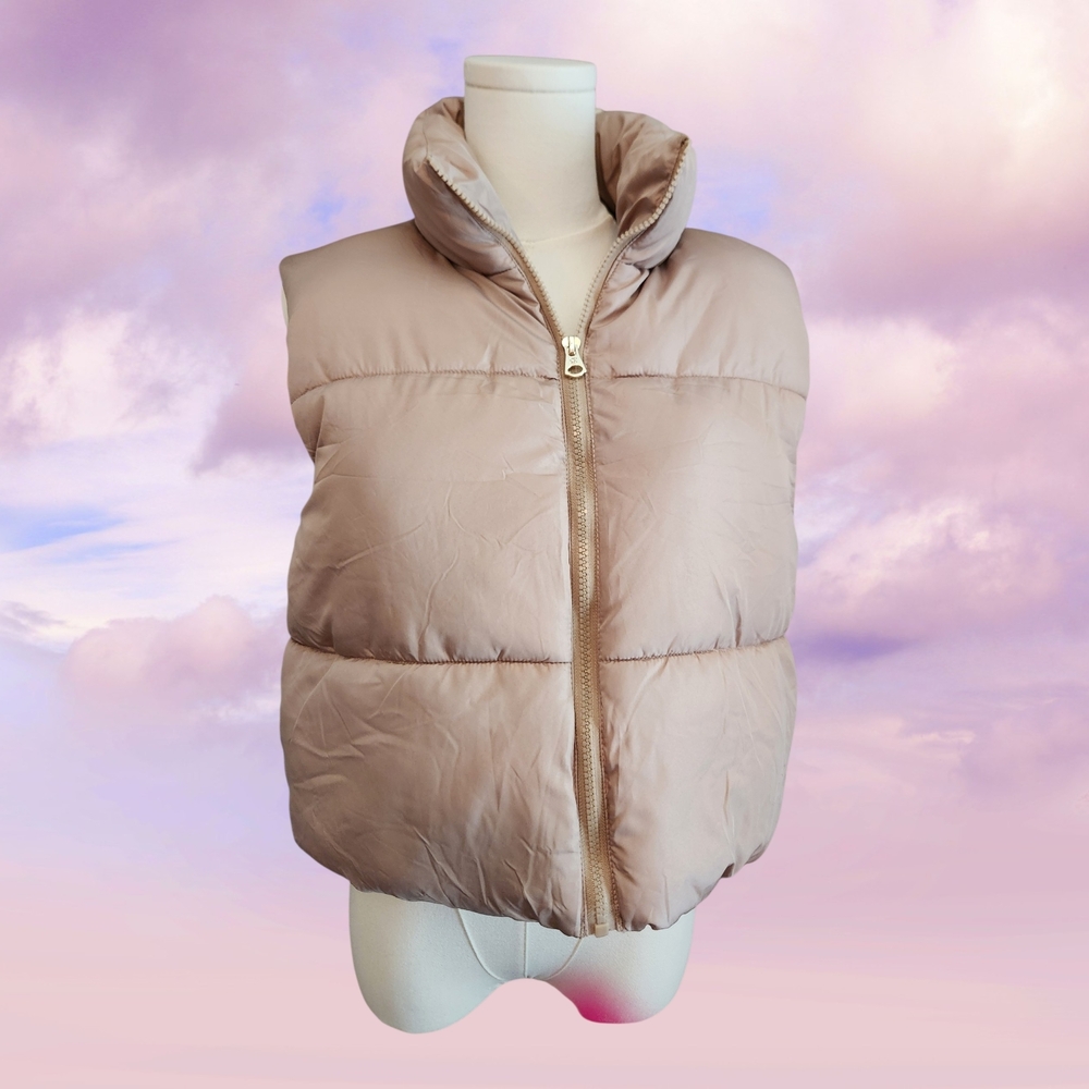 Beige Puffer Vest By JESSICA SIMPSON.  NWT